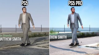 GTA 5  PS5 VS PS5 Pro  Graphics Comparison [upl. by Lahpos]