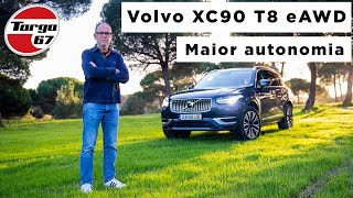 Volvo XC90 Recharge T8 eAWD  Ganhou autonomia [upl. by Monti]