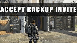 The Division 2 how to answer and accept invite call for backup [upl. by Pirali]