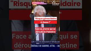 quotRisque génocidaire à Gaza quot Palestine Gaza [upl. by Repohtsirhc751]