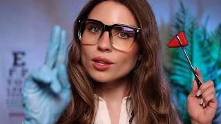 ASMR Tingliest Cranial Nerve Exam  Eye Exam Taste Smell Balance Reflexes Face Exam [upl. by Hyacinthia712]