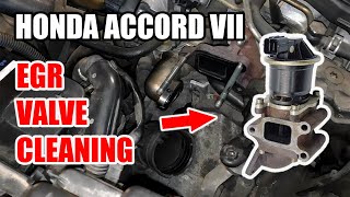 How To Remove And Clean EGR Valve  Honda Accord 22iCTDi [upl. by Lubbock]