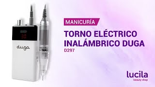 Torno eléctrico inalámbrico para uñas carga usb DUGA D297 [upl. by Eleynad]