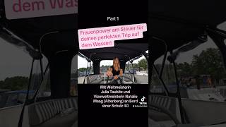 FrauenCrew am Steuer eines Hausbootes crew taubitz weltmeisterin hausboot urlaub [upl. by Blumenthal186]