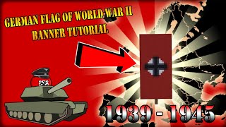 Minecraft Banner tutorial  How to make a German Flag Banner of WWII [upl. by Clerc]