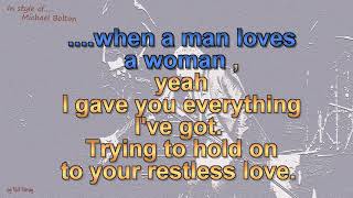 Michael Bolton  When a Man Loves a Woman  Instrumental [upl. by Alamac]