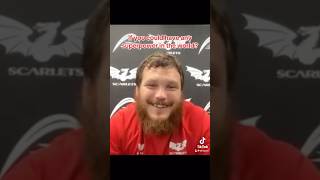 Quick Fire Questions With Marnus van der Merwe scarlets rugby [upl. by Yauqram959]