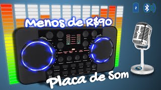 V300 Pro PLACA DE SOM BOA E BARATA Mobile e Bluetoooth para TalkShows Podcast e Lives Divertidas [upl. by Carper]