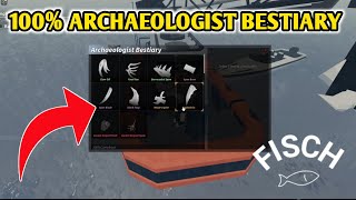 How To Complete ARCHAEOLOGIST BESTIARY In Fisch Roblox  All 10 Prehistoric Bone Locations [upl. by Pani]