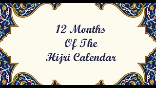 Islamic Months  Names of Islamic months  Islamic months and their Importance  Part  1 [upl. by Daza410]