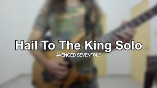 Hail To The King Solo  Cover Agustín Vidolini [upl. by Ytrebil]