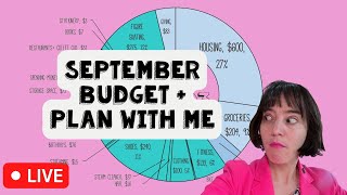 🔴 Live September Budget and Plan with Me  YNAB PTD Weekly [upl. by Affra]