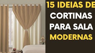 15 FOTOS DE CORTINAS PARA SALA MODERNAS E BONITAS [upl. by Nettle]