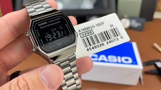 Casio A168WGG1BDF  Unboxing amp First Impressions [upl. by Deroo]