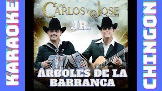 KARAOKE  Árboles De La Barranca  Carlos y José Jr [upl. by Suoivart]