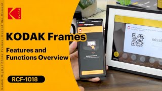 New release kodak wifi picture frame RCF1018BEST GIFT FOR FAMLY UNBOX KODAK digitalframe [upl. by Dett]