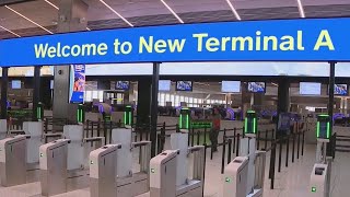 A look at the new Terminal A at Newark Liberty International Airport EWR [upl. by Nallaf]