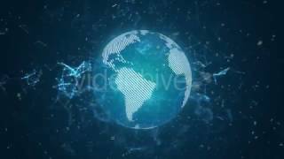 Digital Data Network World Abstract Background [upl. by Jovi225]