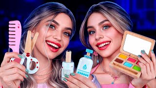 ASMR Wooden Pampering Roleplay Skincare and Makeup for You [upl. by Skyler]