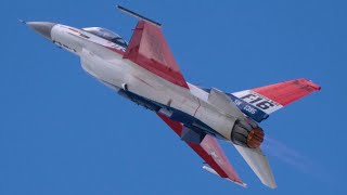 USAF Viper Demo Team with new paint scheme  Quinte International Airshow 2024 [upl. by Kabab]