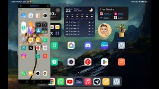 hyper OS Interconnect mipad and mi phone xiaomi pad 6 workstations mode pc mode stage manager iOS [upl. by Cartan]