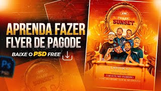 Como Criar Um Flyer De Pagode  Psd Free [upl. by Ingles]