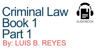 The Revised Penal Code  Criminal Law  Audiobook Reviewer [upl. by Ydnal]