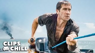 Jake Gyllenhaal vs Conor McGregor Boat Chase  Road House [upl. by Atsyrc]