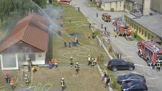 Große JugendfeuerwehrÜbung in Lohfelden 11072015 [upl. by Aznecniv]