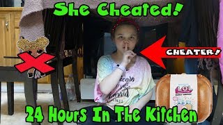 She Cheated 24 Hours In The Kitchen With No LOL Dolls I Made A Blanket Fort [upl. by Seraphine]