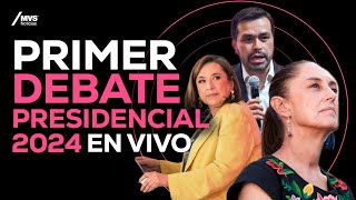 Debate presidencial 2024 Sigue aquí la transmisión en vivo [upl. by Chloette]