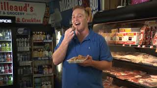 Acadiana Eats Billeauds Meat amp Grocery in Broussard Boudin [upl. by Mignon477]