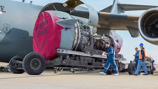 Removing US 10 Million Monstrous C17 Engines [upl. by Wendolyn]