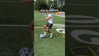 How To IMPROVE Dribbling Skills Soccer Training 🔥🥵soccer football footballshorts [upl. by Ademordna]