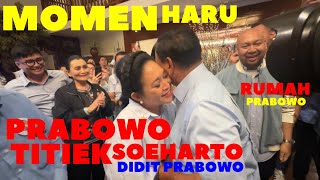 SUASANA HARU PRABOWO TITIEK SOEHARTO DAN KELUARGA AHMAD DHANI AL EL DUL DI RUMAH PRABOWO [upl. by Francisco]