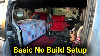 Simple Caravan Camper  Basic No Build Setup  Clutter Free Van Camping  vancamper clutterfree [upl. by Nofpets]