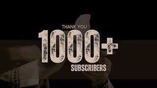 Happy 1000 Subscribers 1000Subscribers 1k [upl. by Kcirdor]