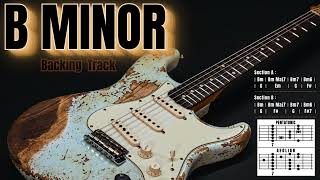 Lonely Blues Guitar Backing Track Jam in B Minor [upl. by Lanam]