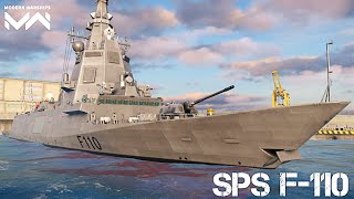 Modern Warships Battle Pass March 2024  SPS F110 Spanish Navy  Gameplay Part 125  MW [upl. by Lubba]