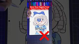 Never Draw Ragatha THIS Way 😡 Digital Circus art shorts digitalcircus [upl. by Znerol587]