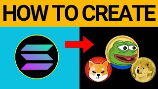 How to Create Custom Solana Meme Coins 2024 Update [upl. by Wilkinson]