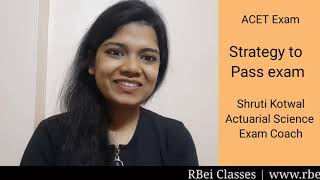 Actuaries  ACET 2021 Exam  Actuary  How to pass ACET Exam in 30 Days  Strategy amp Common Mistake [upl. by Yenroc]