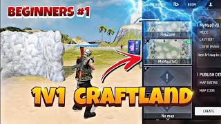 How to Make 1v1 Craftland map for beginners in Freefire [upl. by Layne]