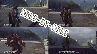 Anthem All Javelin Thruster Test Side by Side Comparison Thruster Life and Cooldown [upl. by Kokoruda]