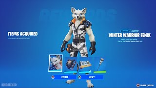 How To Get Winter Warrior Fennix Skin NOW FREE In Fortnite Unlock Winter Warrior Fennix Bundle [upl. by Ennyrb340]