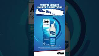 Afrin® Agua de Mar limpia y humecta tu nariz todos los días [upl. by Erin630]