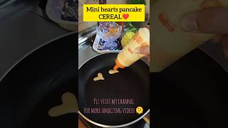 cereal breakfast trending yt cake pancake heart love viralshorts [upl. by Ethban780]