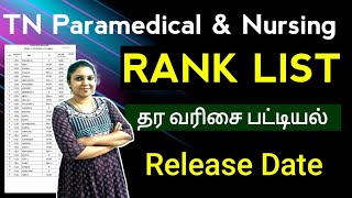 🔥Ranklist Releasing Date Paramedical Degree Courses 2024🔥 [upl. by Renmus]