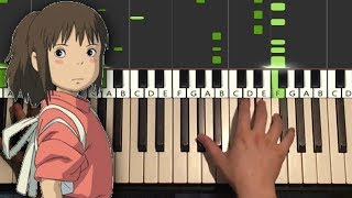 Spirited Away  Always With Me Piano Tutorial Lesson [upl. by Acinej784]