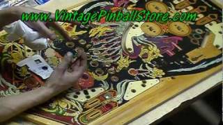 How To Do Pinball Playfield TouchUp  Part 3 PinDude Pinball Project [upl. by Alyac]